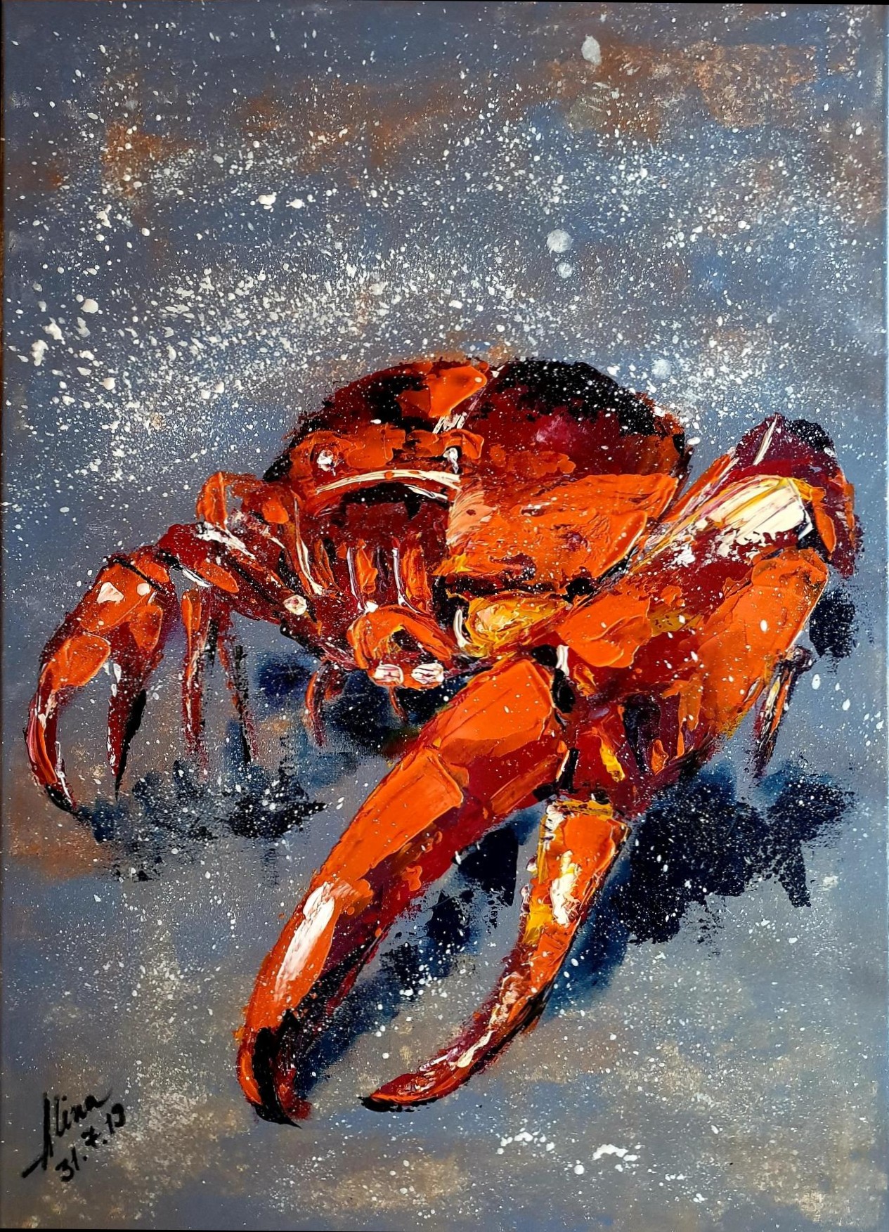 ArteDiAlina.com painting: Mr. Krab